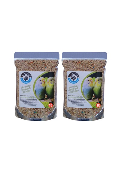Amon Petshop Granürlü Özel Karışım Muhabbet Kuşu Yemi 2 x 1 KG