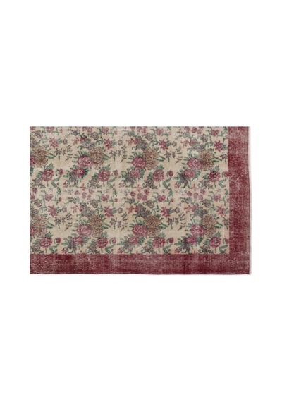 El Dokuması Vintage Yün-pamuk Retro Halı 14046 208 X 313 Cm Çok Renkli