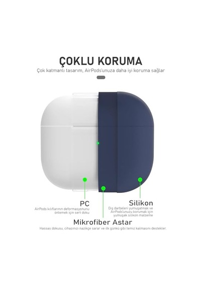 Airpods 4.nesil/anc Liquid Silicone Lansman Pembe Airpods 4 İle Uyumlu Kılıf - Pembe