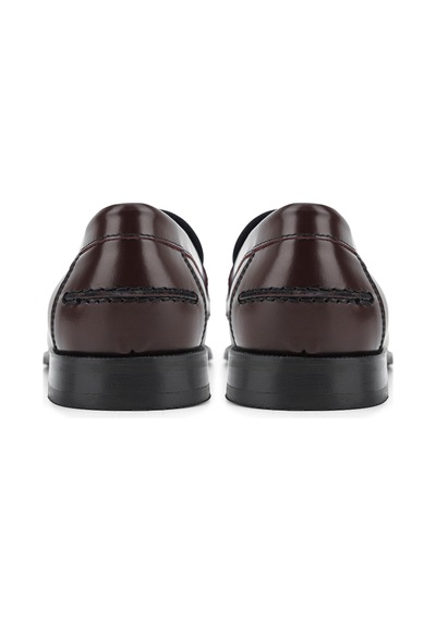 Tamer Tanca Kadın Hakiki Deri Bordo Loafer Ayakkabı 1233 1649 Bn Ayk Sk26-27 Bordo Acma