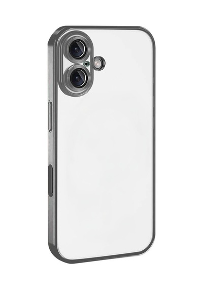 Apple İphone 17 Uyumlu Lensli Silikon - Titan Gri