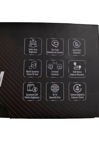 Kameralı Kask Kulaklığı Interkom Sistemi