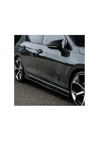 Volkswagen Golf 8 Life - Style - Impression Body Kit Seti 2019-2024 Ön Lip + Difüzör + Flap + Yan Marşpiyel + Bagaj Spoiler