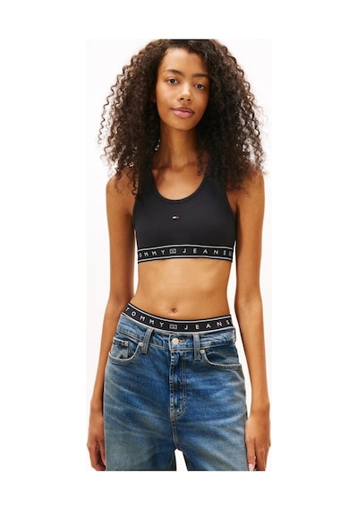 Tommy Hilfiger Kadın Tjw Sp Crop Tape Bralet-13147 Siyah