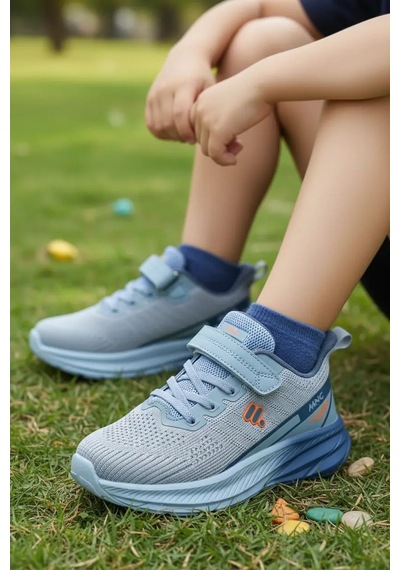 Tuğba Ortopedi Bxz005 Çocuk Triko Rahat Sneaker Mavi