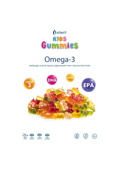 Atavit Kids Omega-3 60 Gummies 3 Adet