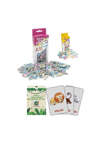Manyetik Sayılar Manyetik Harfler Hafıza Oyun Kart Seti Eğitici Zeka Geliştirici Set