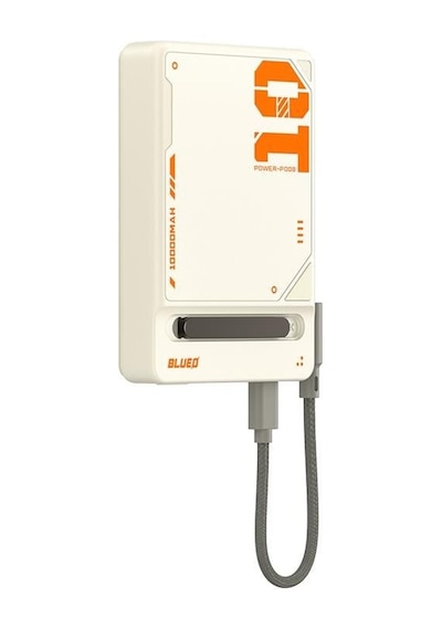 Pd 20w 10000 Mah Mf Magsafe Wireless Kablosuz Stand Özellikli Type-c To Type-c Powerbank Şarj Aleti Beyaz