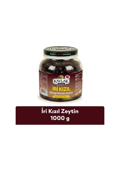 Kavlak İri Kızıl Gemlik Siyah Zeytin 1 Kg