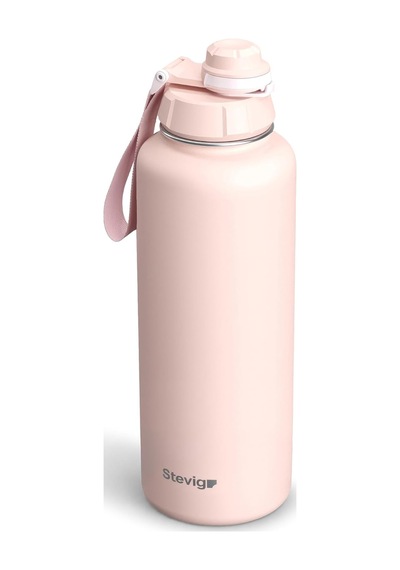 1 Hand Leak-proof Sızdırmaz Çelik Termos 1500 Ml Icy Pink St-255