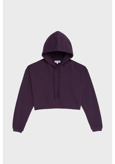 Les Benjamins Bayan Sweat Lb24fwessfuhd-303 Mor Mor