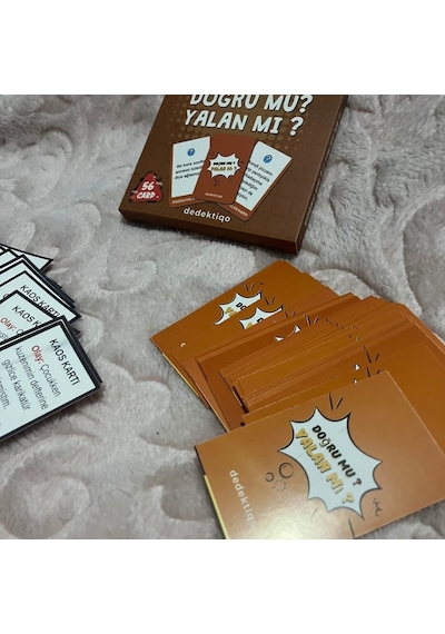 Doğru Mu Yalan Mı Eğlenceli Sohbet Ve Tahmin Kart Oyunu Arkadaşlar Ve Aile İçin Parti Oyunu