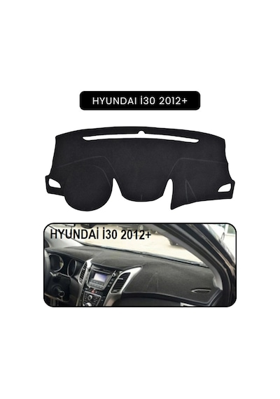 Hyundai İ30 2012+torpido Koruma Halısı Siyah Kenar