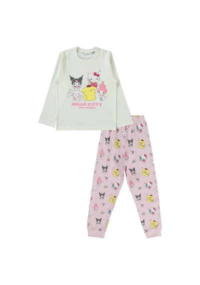 Kuromi 6-9 Yaş Pijama Takımı Ekru