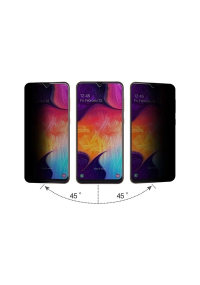 Samsung Uyumlu  Galaxy A20s Privacy Gizlilik Filtreli Hayalet Cam