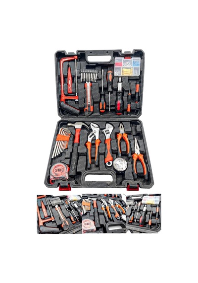 Moonshop 105 Parça Özel Alışım Çelik Profesyonel Alet Takım Seti Pense Dübel Tornavida Çekiç Testere Seti Sku: Mırstk11c08a1b26