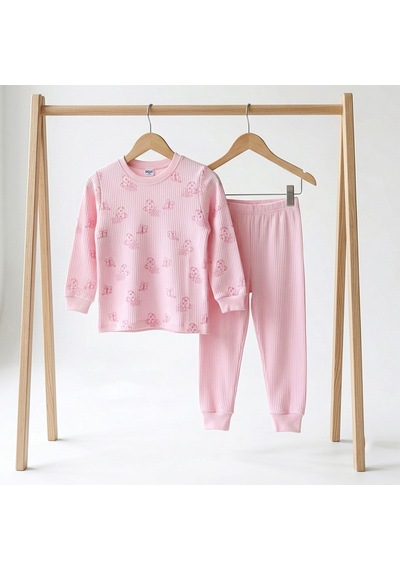 Sebi Bebe Kelebekli Pijama Takımı 9326 Pembe