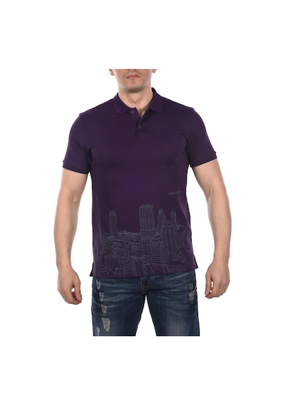 AR-MA Arma Erkek Slim Fit Polo Yaka Tişört Y8tyo7888 Mor