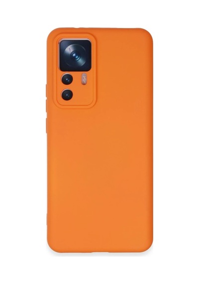Xiaomi Mi 12t Pro Kılıf Nano İçi Kadife Silikon - Turuncu 0.2M-Çok Renkli