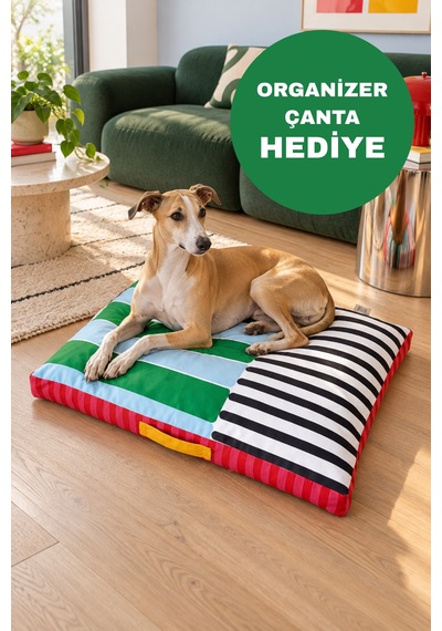 Kedi Ve Köpek Yatağı Modern Tasarımlı, Çıkarılabilir Kılıf Organizer Çanta Hediye