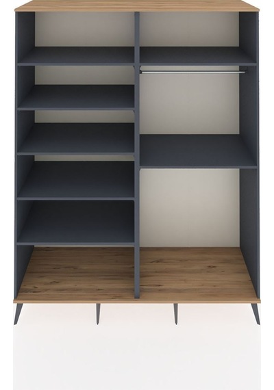 Kronos Gardrop 7 Raflı 2 Askılı 176x59x221 Antrasit-çam/antrasit Beyaz Kronos Gardrop 7 Raflı 2 Askılı 176x59x221 Antrasit-çam/antrasit Beyaz