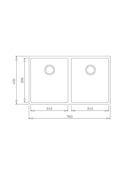Teka Square 760 Tg Çift Hazneli Tezgahaltı Tegranite Eviye - Stone Grey - 115260025
