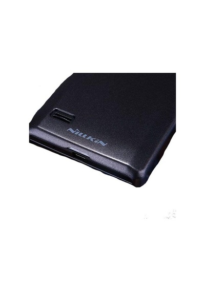 Nillkin Optimus L9 İle Uyumlu Parlak Sert Kauçuk Kılıf Siyah