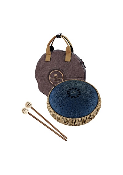 Meinl Sonic Energy 10" Medium Octave Steel Tongue Drum C Minor, 8 Notes, 432 Hz, Navy Blue