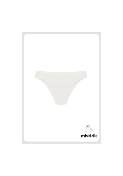 Taranto Model Fitilli Pamuklu Slip Esnek Komforlu Hava Alan Külot Beyaz Renk Beyaz