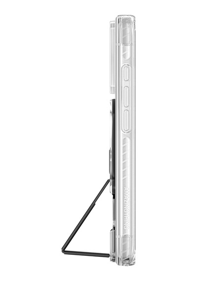 Apple iPhone Uyumlu 18 Pro Kılıf M-safeli Standlı Amazingthing Titan Pro Grip Stand Serisi Kapak Siyah