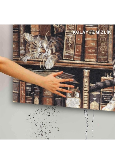 Dekoratif Kapı Önü Paspası - Kaymaz Taban 16 Çok Renkli