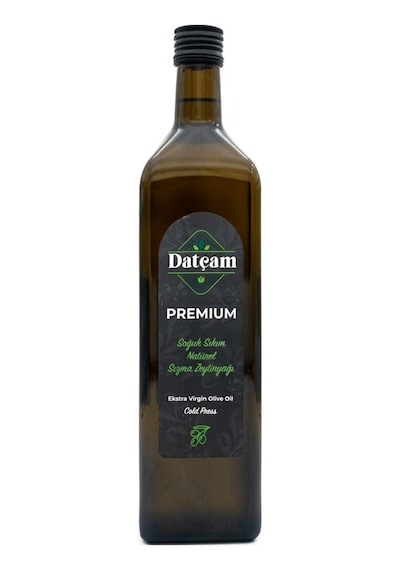 Datçam Premium Soğuk Sıkım Zeytinyağı Cam Şişe 1000 ML