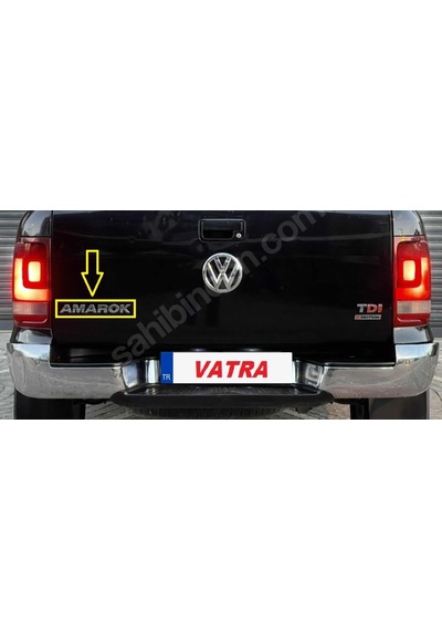 Amarok 2.0 Tdı Trendline Uyumlu Amarok Krom Bagaj Yazısı 3m 3d Abs