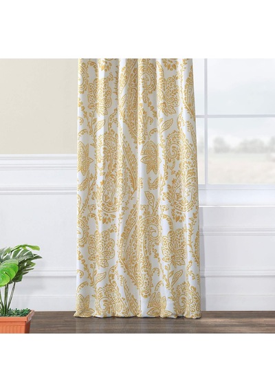 Boch-kc16072c-108 Karartma Perdesi 1 Panel , 50 X 108, Çay Zamanı Sarı Altın