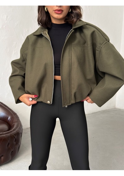 Verymoda Kaşe Mont F2047 Haki
