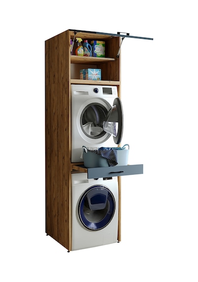 Çamaşır Ve Kurutma Makinesi Dolabı+Üst Dolabı 67X240 Cm A.Çam-Ant Atlantik Çam - Antrasit Çamaşır Ve Kurutma Makinesi Dolabı+Üst Dolabı 67X240 Cm A.Çam-Ant Atlantik Çam - Antrasit