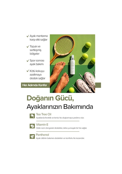 Ferahlık & Koku Kontrolü Ayak Bakım Spreyi 100 Ml