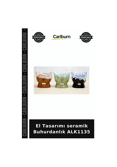 Özel Üretim Dekoratif Aromaterapi Ev Aksesuarı Hediyelik El Tasarımı Seramik Buhurdanlık Alk1135