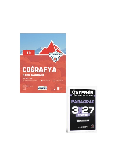 Okyanus 2027 10. Sınıf Coğrafya Iceberg Soru Bankası+ Evp Akademi Paragraf
