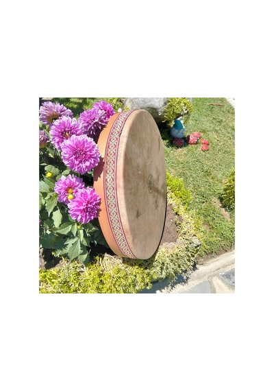 Mustafa Kasap Kuğu Mobilya Ahşap Sanat Çap. 46cm. Bendir Oğlak Derisi Profesyonel. - 905521336