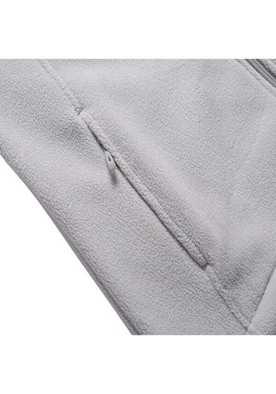 Genius Store Unisex Polar Tam Fermuarlı Outdoor Polar Ceket Tactical Polar Kadın-erkek Polar Renkli-tam Gri