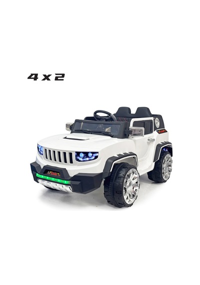 Jeep Akülü Araba 0-8 Yaş Beyaz