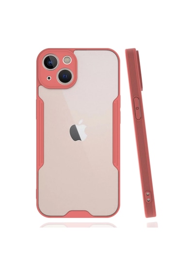 Newface Apple, Uyumlu iPhone 14 Plus Kılıf Platin Silikon - Pembe