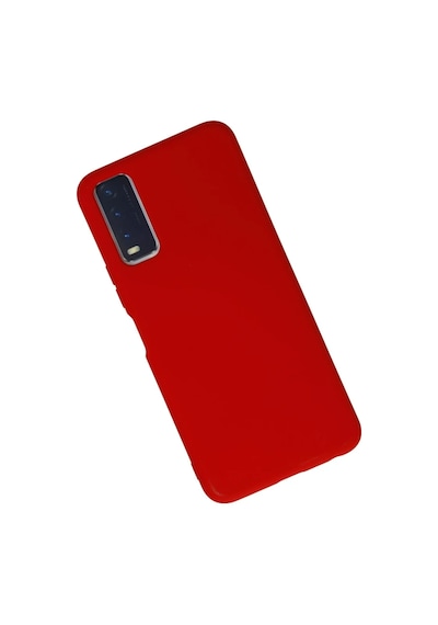 Vivo Y11s Kılıf Nano İçi Kadife Silikon - Kırmızı 0.2M-Çok Renkli