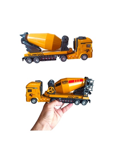 Sürtmeli Metal Kasa Oyuncak Beton Mikseri - 26 Cm