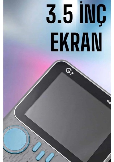 Mey İthalat Mini Atari El Atarisi 3.5 İnç Ekran Çift Konsol 666 Adet Retro Oyun Gameboy El Atarisi