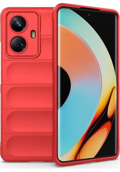 Newface Realme 10 Pro 5g Kılıf Optimum Silikon - Kırmızı