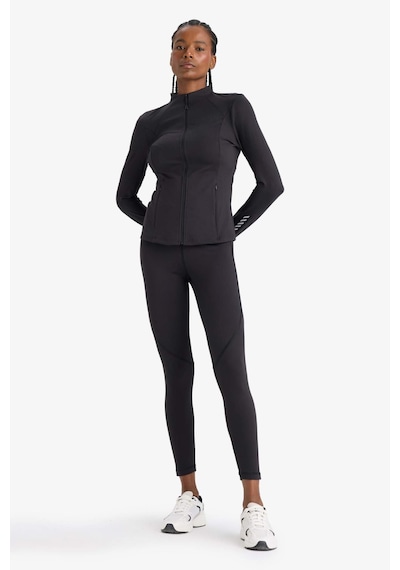 Defacto Defactofit Slim Fit Dar Kesim Dik Yaka Hırka E9676ax25aubk81 Siyah