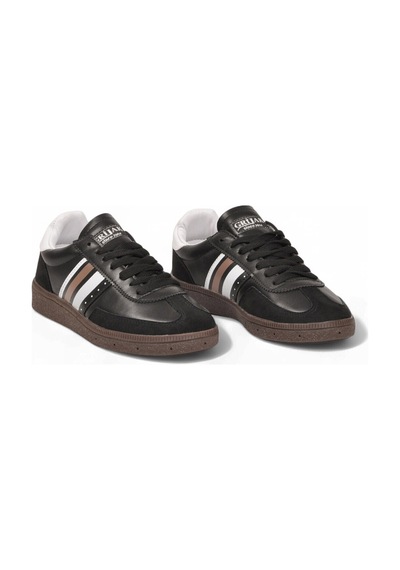 Grijak Siyah-beyaz Bağcıklı Hafif Esnek Rahat Tabanlı Unisex Yürüyüş Ve Spor Ayakkabı Sneaker 015 G Siyah - Beyaz