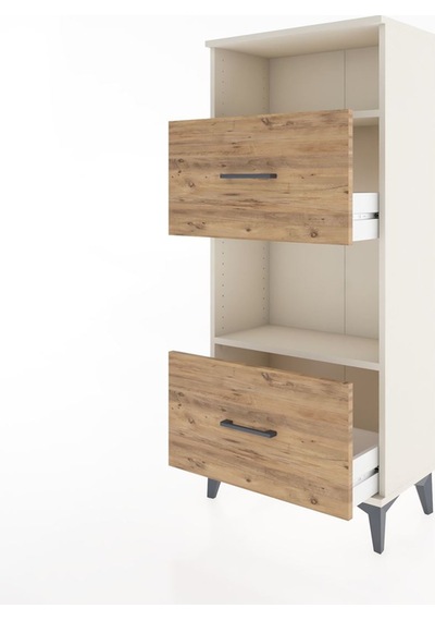 Hyperion Dolap 2 Raflı 2 Çekmeceli 60x44x134 Aytaşı-çam Aytaşı